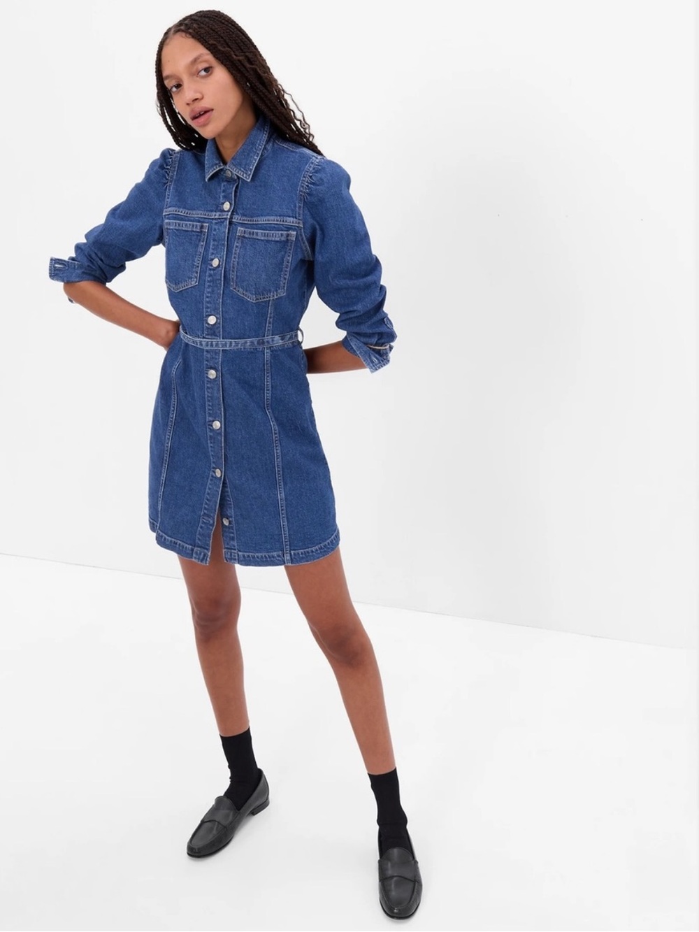 Gap Denim Button Up Dress